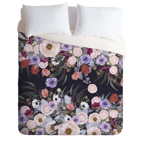 Full/queen Iveta Abolina Goodness Floral Duvet Set Green - Deny