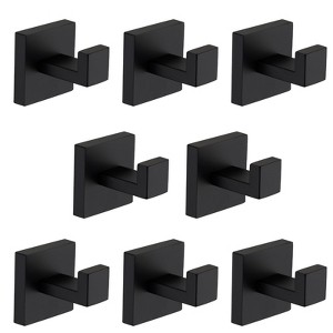 SEVOBAL Bathroom Towel Holders Stainless Steel Wall Hooks Sturdy and Long Lasting for Bathroom Bedroom Kitchen, Matte Black, 6.3"*6.3"*4.33" - 1 of 4