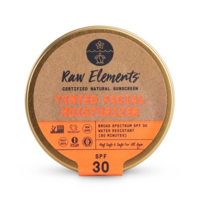 Raw Elements Tinted Mineral Facial Moisturizer Tin - SPF 30 - 1oz