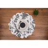C&F Home Bleighton Black Round Cotton Placemat Machine Washable - 4 of 4