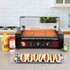 Great Northern Popcorn Hot Dog Roller Machine with Cover & Drip Tray – 1170W Stainless-Steel Cooker with 9 Rollers – 24 Hotdog Capacity Electric Grill - 2 of 4
