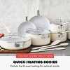 Bobby Flay 13pc Ceramic Nonstick Aluminum Cookware Set Cream - 3 of 4