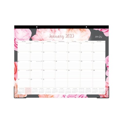 Photo 1 of 2023 Desk Pad Calendar Monthly 22x17 Joselyn - Blue Sky