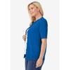 Woman Within Plus Size Perfect Elbow-Length Sleeve Cardigan - 4 of 4