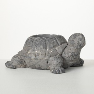 6"H Sullivans Charcoal Tortoise Planter, Gray - 1 of 4