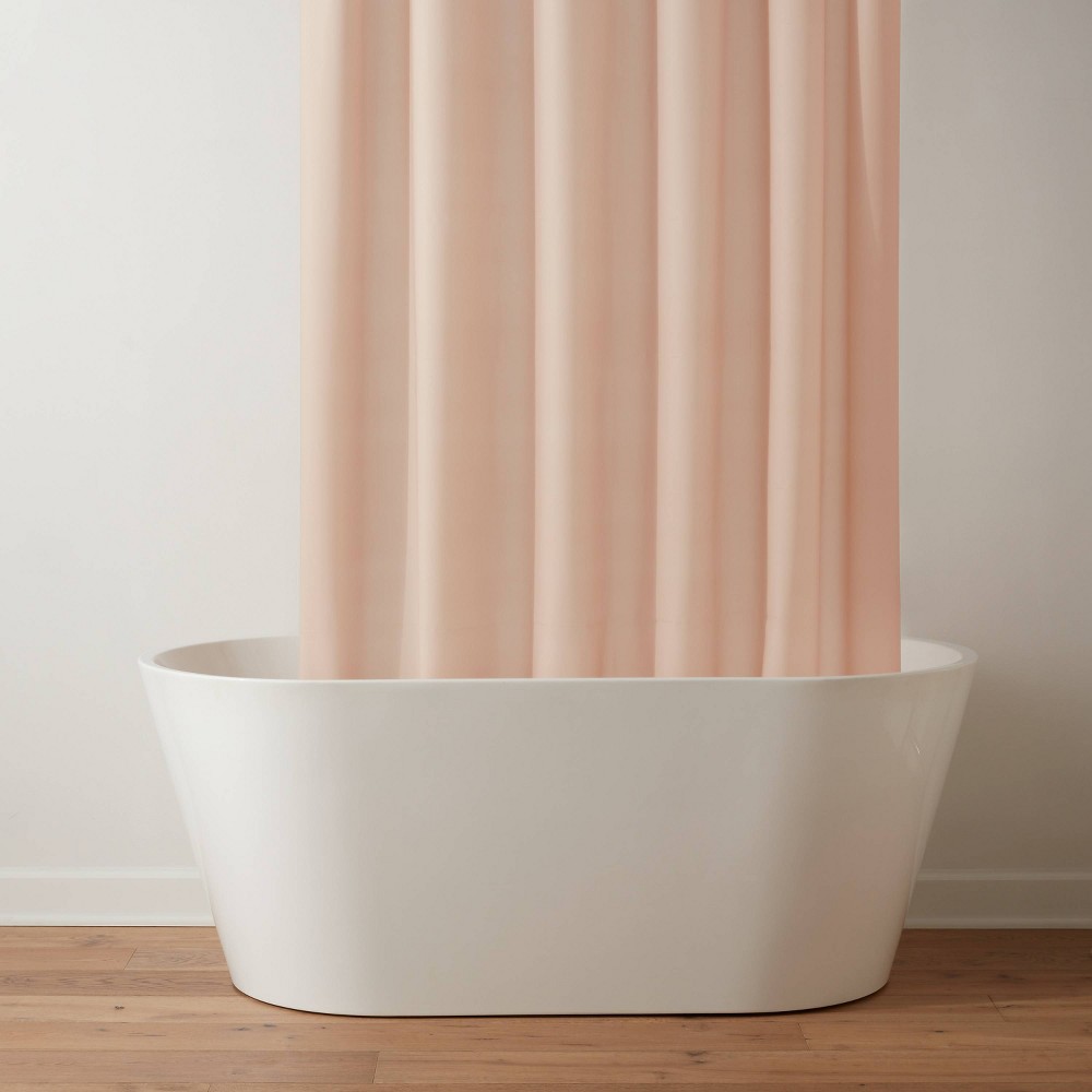 Photos - Shower Curtain 71"x71" Mid Weight Color Shower Liner Clay - Threshold™