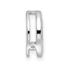 Black Bow Jewelry Sterling Silver Enameled Stackable Small Red Heart Slide, 12mm - 2 of 4