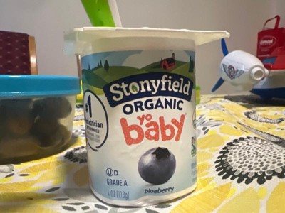 Stonyfield Organic YoBaby Whole Milk Baby Yogurt Cups, Apple