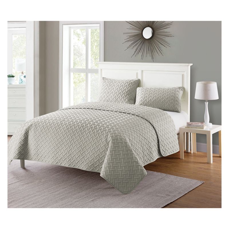 Nina Embossed Quilt Set - VCNY Home, 3 of 7