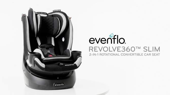 Evenflo Revolve 360 Slim 2-in-1 Rotational Convertible Car Seat, 2 of 29, play video