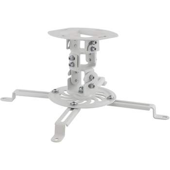 Mount-It! Universal Ceiling Projector Mount Bracket | Full Motion and Height Adjustable Up to 6 in. | 30 Lbs. Weight Capacity | Short Size