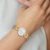Black Bow Jewelry Charles Hubert Ladies 2-tone Stnlss Stl Wire Bangle Silver Dial Watch - 4 of 4