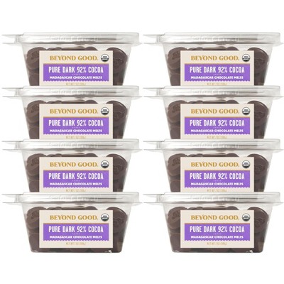 Beyond Good Pure Dark 92% Cocoa Madagascar Chocolate Melts - Case of 8/7 oz