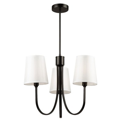 Artcraft Lighting Rhythm 3 - Light Chandelier in  Black