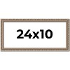 PosterPalooza | Panoramic Deco Silver Picture Frame - UV Acrylic, Foam Board Backing, Hanging Hardware - 2 of 4