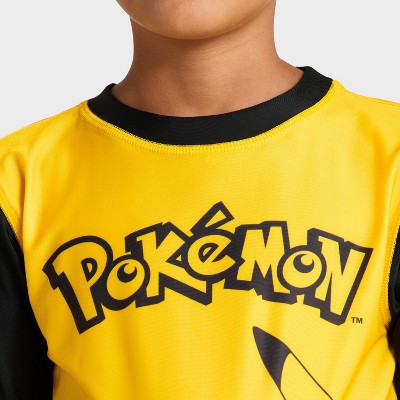 Pokemon Boys' Pokemon Rash Guard Top - Yellow S — фото 3