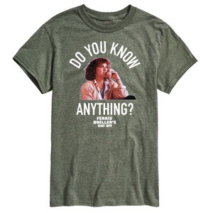 Men's - Ferris Bueller's Day Off - Do You Know Anything Short Sleeve Graphic T-Shirt - 1 of 4