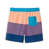 Andy & Evan  Kids  Orange & Navy Striped Swim Trunk - 2 of 3