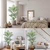 6FT Golden Cane Palm Artificial Tree, UV Resistant Faux Plant in Pot for Indoor Outdoor Home, Office, or Living Room Decoration - 4 of 4