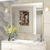 Apmir Rectangular Aluminum Alloy Framed and Tempered Glass Wall Bathroom Vanity Mirror in Matte Black/ Gold/ Silver/ Brown - 2 of 4