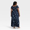 Women's Flutter Short Sleeve Maxi Empire Waist Dress - Ava & Viv™ - 2 of 3