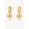 Palm Tree Hoop Earrings - 3 of 4