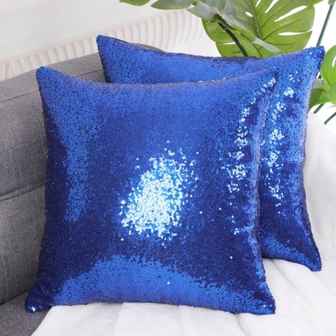 Royal blue throw pillow hot sale covers