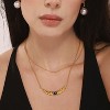 Plated Charm Necklace for Women - HTUTWOO™ 18K Gold Pendant Necklace, for Everyday Birthday Holidays Gifts - 2 of 4