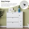 ORRD Shoe Cabinet with Flip-Down Seat & 3 Drawers, White Entryway Organizer with 24-Pair Storage & Space Saving - 3 of 4