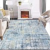 Washable Runner Rug, Non Slip Modern Abstract Carpet, Foldable Low Pile Hallway Mat for Entryway or Kitchen - 2 of 4