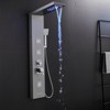 Itopfox Shower Panel Tower System with LED Lights, 5-In-1 Shower Panel Featuring Rainfall, Waterfall, 3 Massage Jets, Handheld Shower & Tub Spout - 2 of 4