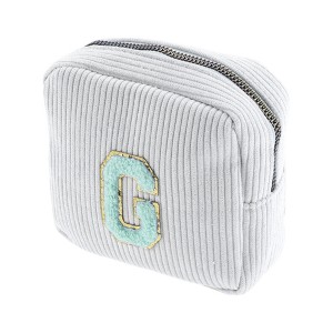 Unique Bargains Letter g Pattern Makeup Bag 1 Pc - 1 of 4