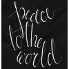 Cute Christmas Peace To The World Womens Graphic T Shirt Tees Brisco Brands - 2 of 4