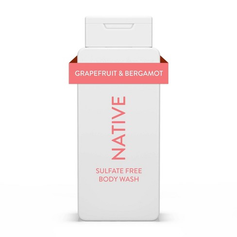 Native Body Wash - Grapefruit & Bergamo - Sulfate Free - 18 Fl Oz 