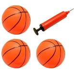 Ready! Set! Play! Link Pack Of 3 Inflatable Magic Shot Mini Hoop Basketballs With Pump