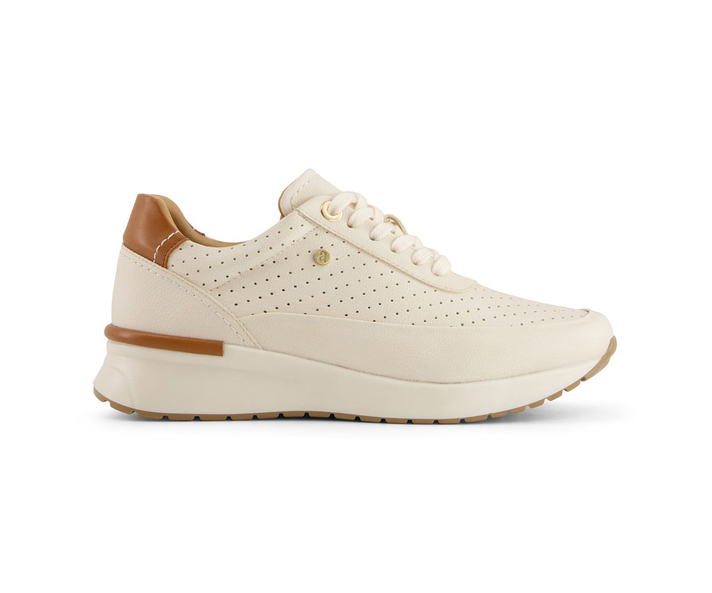 Женские кроссовки Andrea Casual Sneakers 87276, Beige, 7, цвет: Бежевый — фото 5