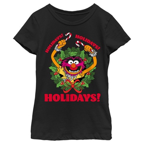 Girl's The Muppets Ho Ho Holidays! T-Shirt - image 1 of 4