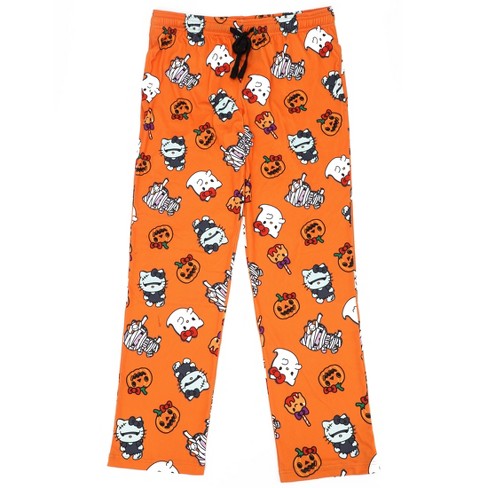 Hello Kitty Halloween Costumes Women’s Orange Sleep Pajama Pants - image 1 of 2