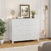 10 Drawers Dresser for Bedroom,Modern Wooden Chest of Drawers with Natural Texture - 2 of 4