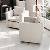 Fabric Modern Single Sofa Chair Set of 2 with Soft Cushions, Comfortable Armchair for Bedroom, Corner, or Reading Room, Easy Assembly - 3 of 4