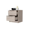 Kumasinova Washington Wood Nightstand with Large Storage,18.8" Modern Night Stand with Drawers,Bedside Table for Bedroom,Bedroom Furniture - 3 of 4