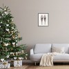 Stupell Industries Minimal Winter Snow Shoes Black Framed Giclee Art - 2 of 4