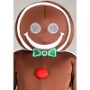 HalloweenCostumes.com Adult's Plus Sized Iced Gingerbread Man Costume | Festive Cookie Jumpsuit with Headpiece - 2 of 4