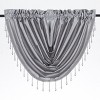 Kate Aurora Lux Living Complete 9 Piece Semi Sheer Rod Pocket Window Curtain & Valance Set - 3 of 4