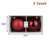 Every Day is Christmas 2ct 20cm/7.9" Christmas Ornaments, Shatterproof Christmas Tree Ornaments Set, Christmas Balls Decoration - 2 of 4