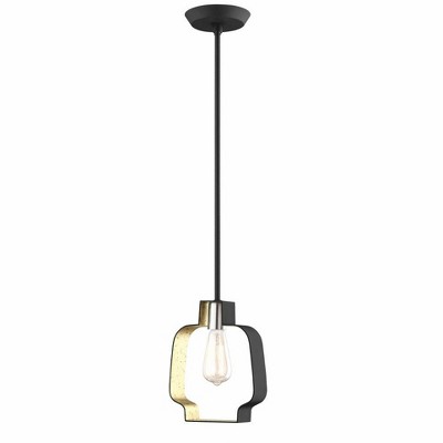 Livex Lighting Meadowbrook 1 - Light Pendant in  Black/Brushed Nickel