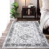 Vintage Area Rug, Low-Pile Ultra-Thin Stain Resistant Carpet with Non-Slip Backing for Living Room, Bedroom, Pet & Kid Friendly - 2 of 4