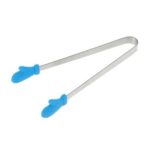 Unique Bargains Pcs Food Tongs Glove-Shaped Ice & Food Tongs Dishwasher Safe Stainless Steel Silicone 5 Inch 1 Pcs - 1 of 3