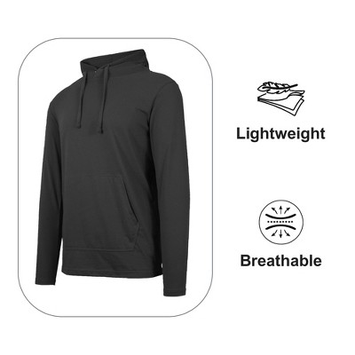 Blue Ice Women's Loose Fit Cotton Lightweight Casual Pullover Drawstring Hoodie With Pocket