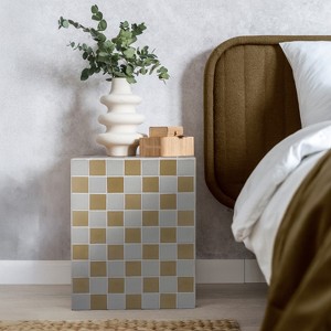 JONATHAN Y Callista Modern Bohemian Ceramic Tiled Rectangle End Table - 1 of 4